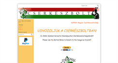 Desktop Screenshot of cserkeszbolt.org