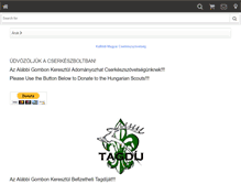 Tablet Screenshot of cserkeszbolt.org